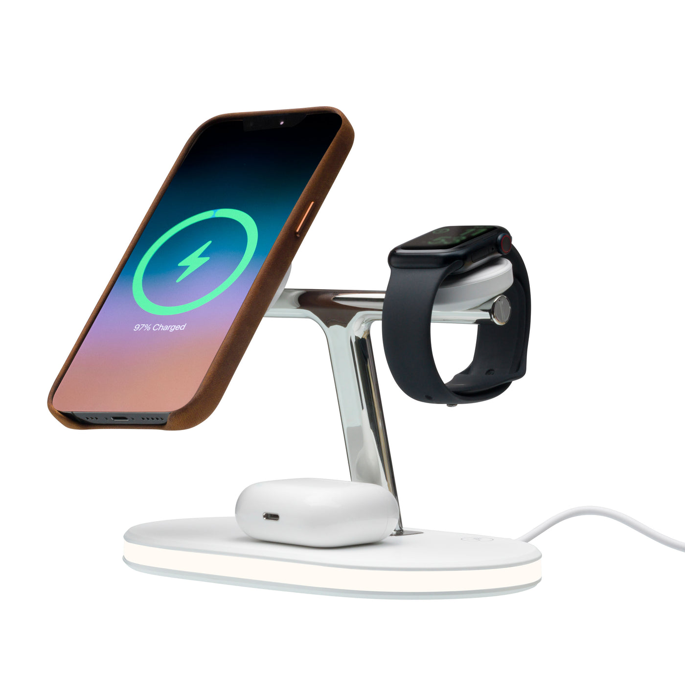 Buy Belkin 3-in-1 Wireless Charger with MagSafe 15W online Worldwide 